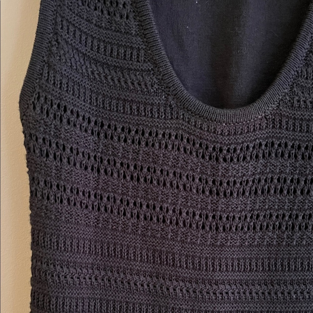Nation LTD Carrer Black Crochet Midi Dress size S/M - Picture 9 of 12